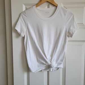 Madewell size M white tie t-shirt